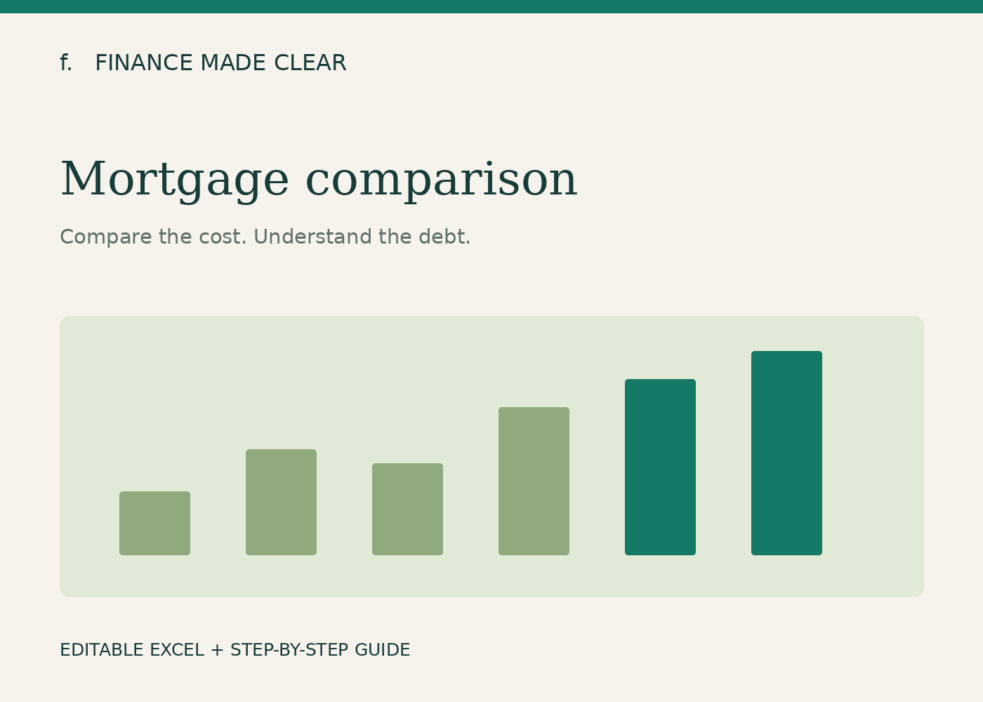 Mortgage Comparison Planner cover